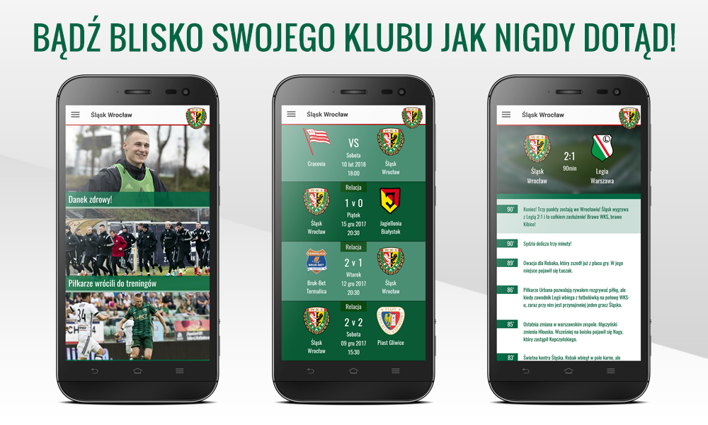 Najlepsze aplikacje mobilne polskich klubów piłkarskich
